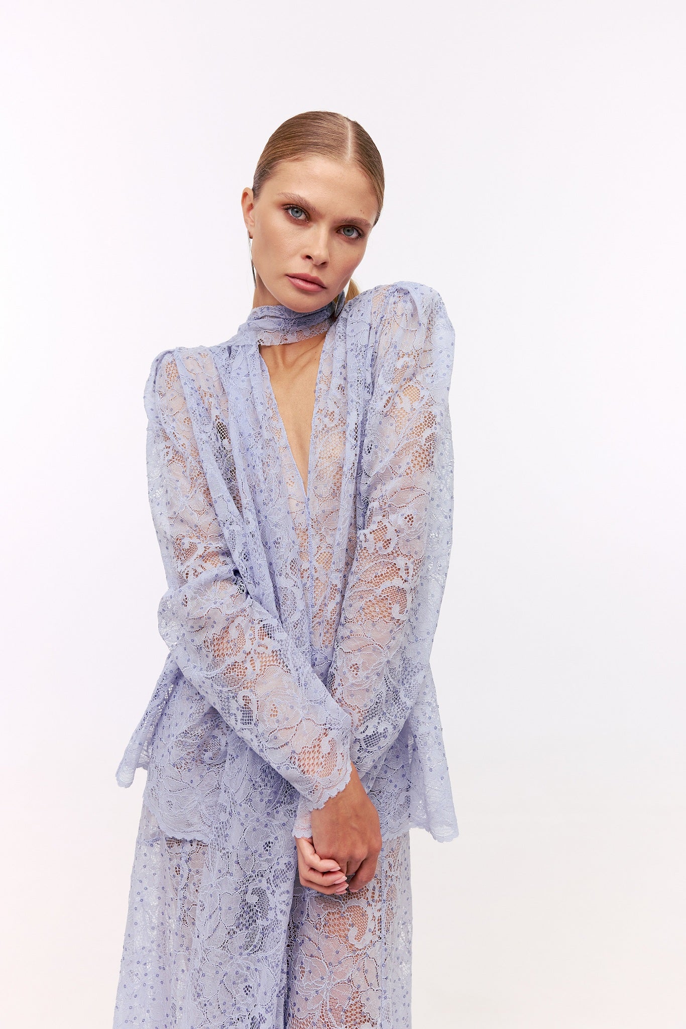Rose lace blouse
