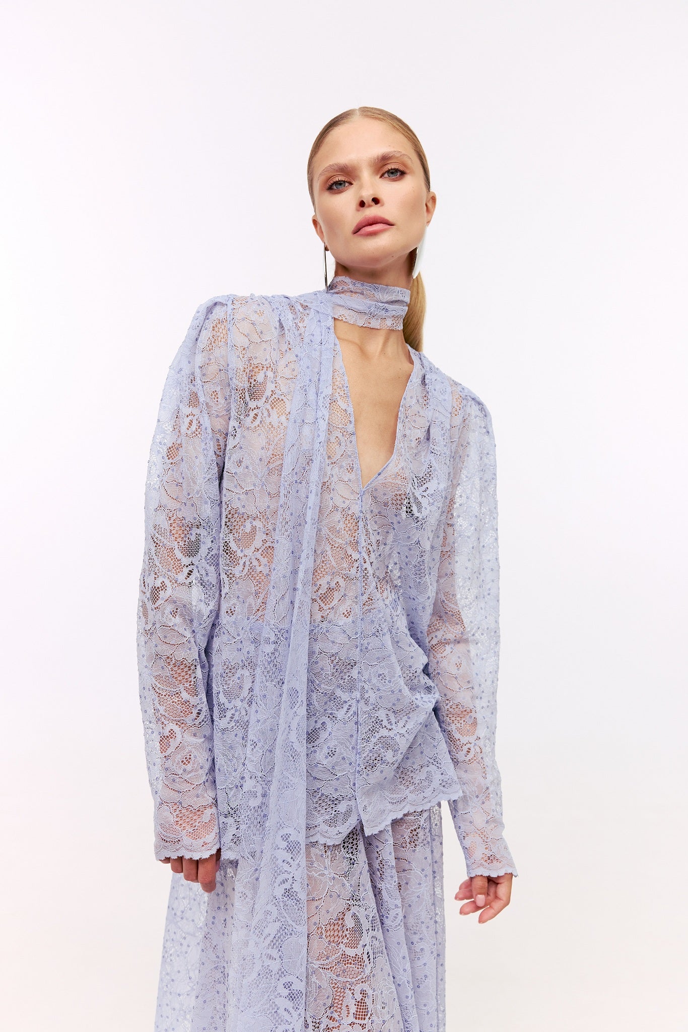 Rose lace blouse
