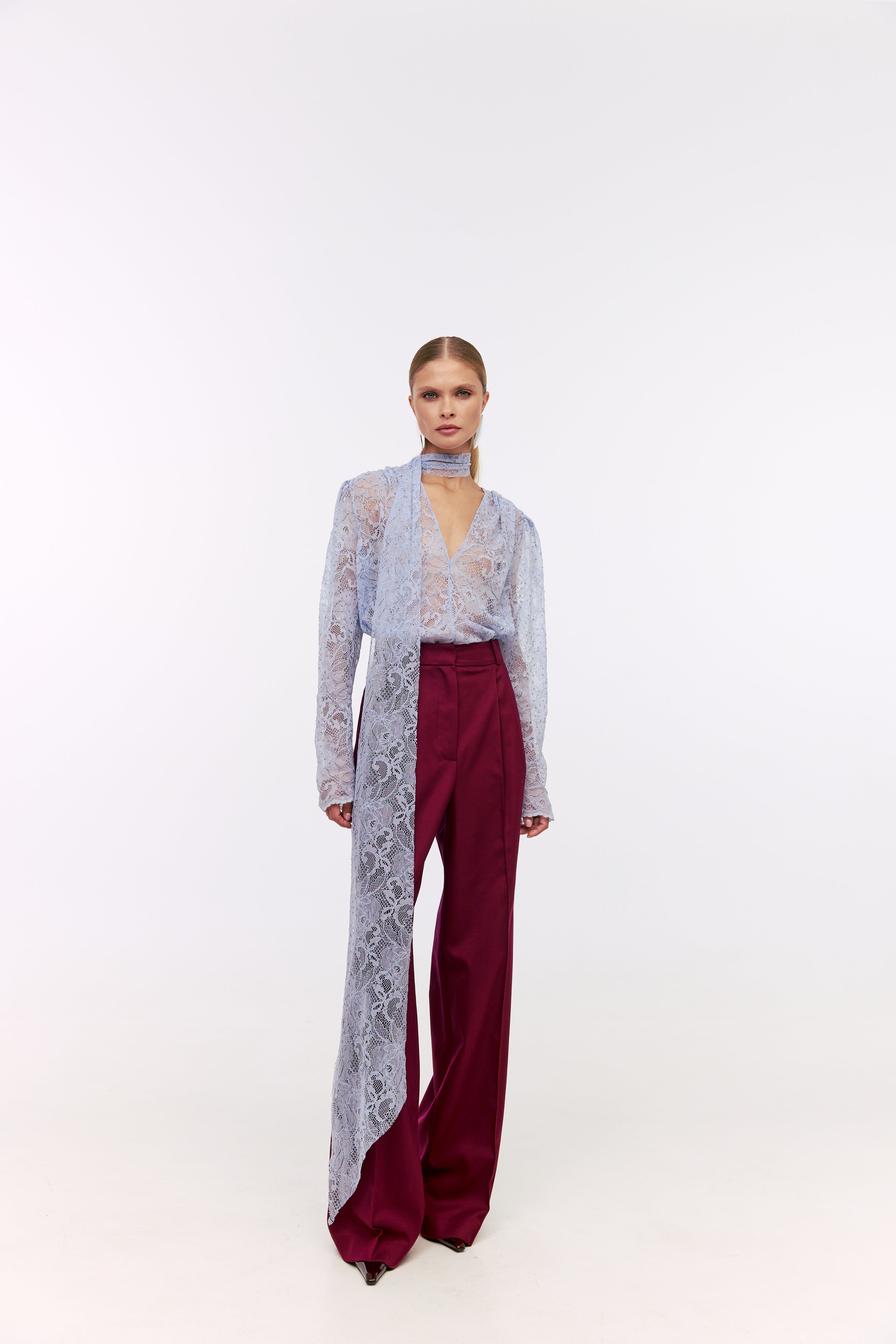 Rose lace blouse